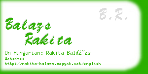 balazs rakita business card